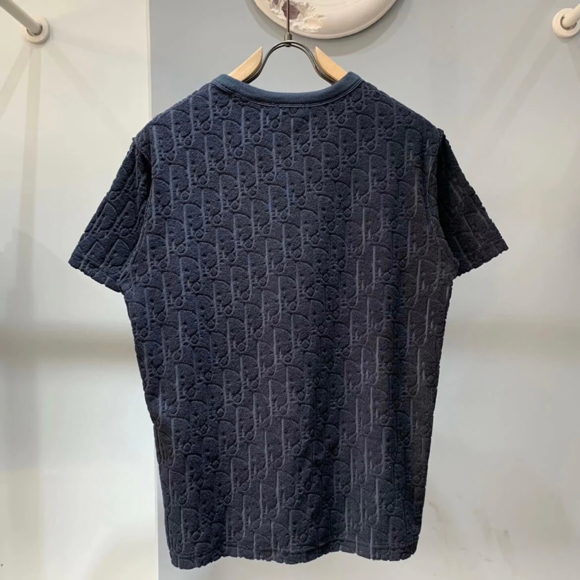 Oblique Jacquard Terry Crew Neck T-shirt