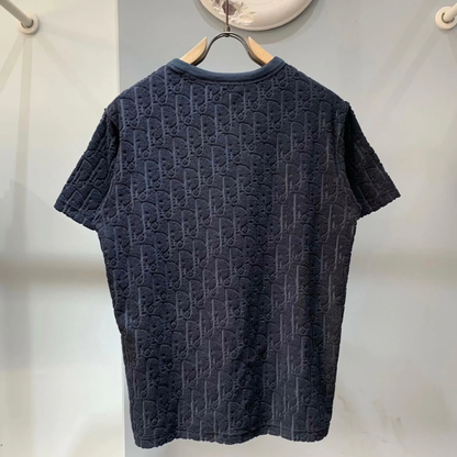 Oblique Jacquard Terry Crew Neck T-shirt