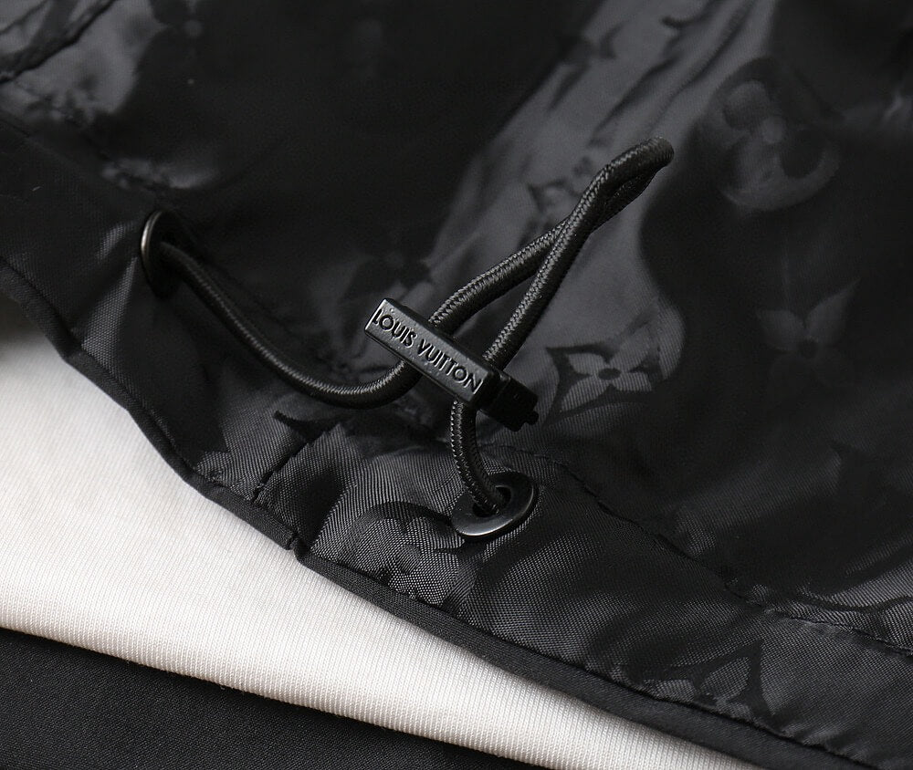 Monogram Lined Reversible Hooded Jacket