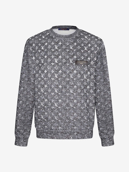 Grey All-Over Print Sweatshirt