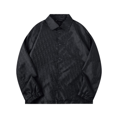 Subtle Pattern All-Over Jacquard Jacket
