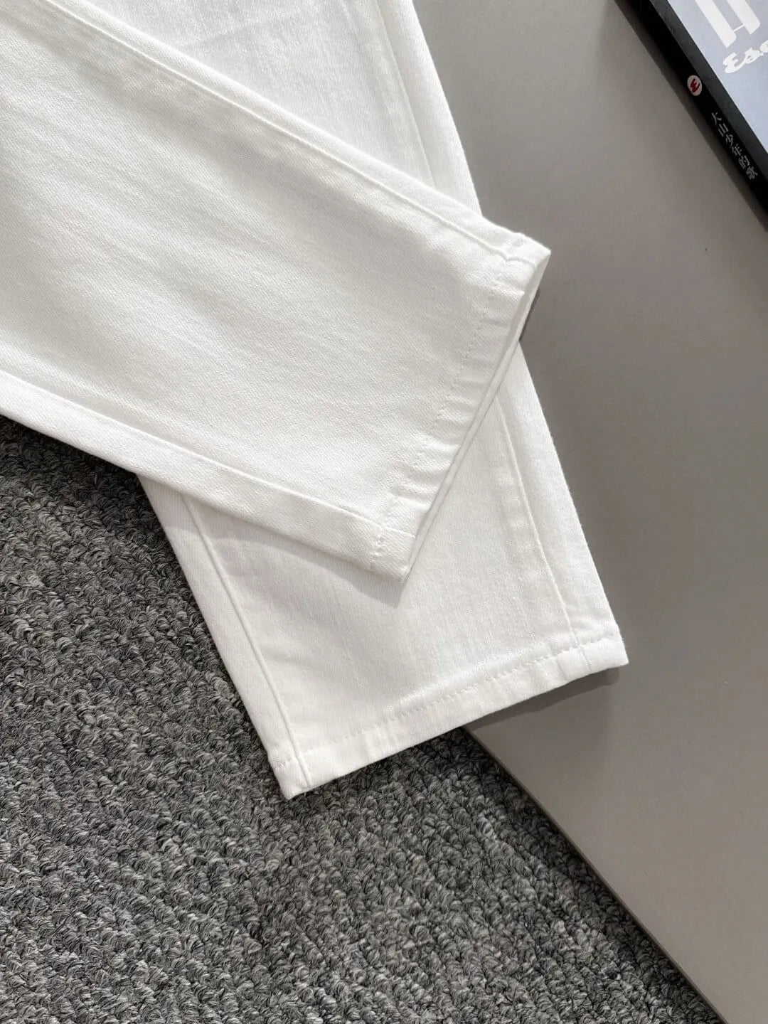 Logo Patch Straight Jeans