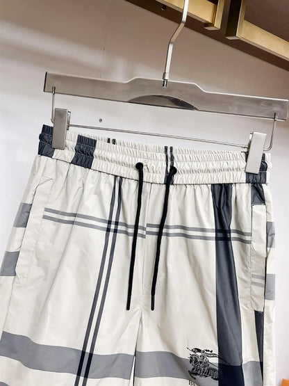 Classic Plaid Logo Printed Shorts