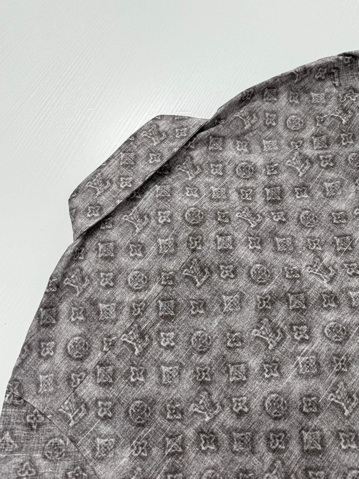 Grey All‑Over Vintage Monogram Jacket