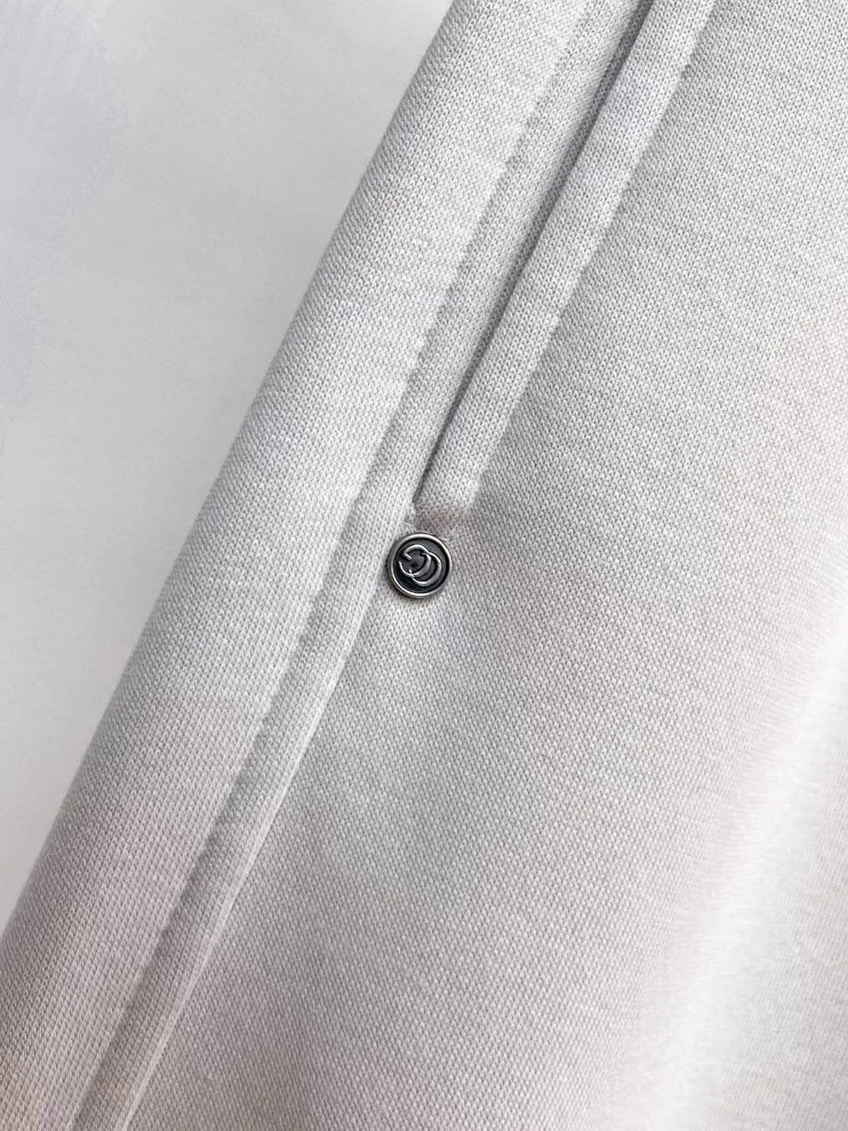 Side Embossed Logo Drawstring‑Hem Pants