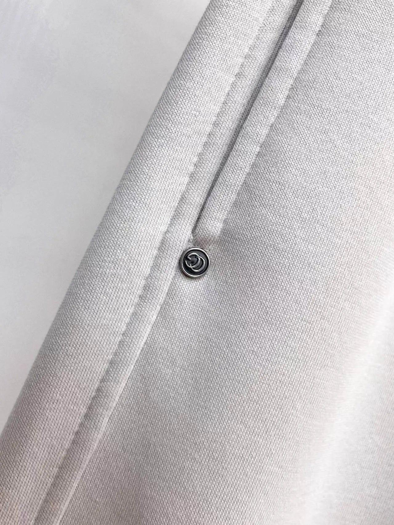 Side Embossed Logo Drawstring‑Hem Pants