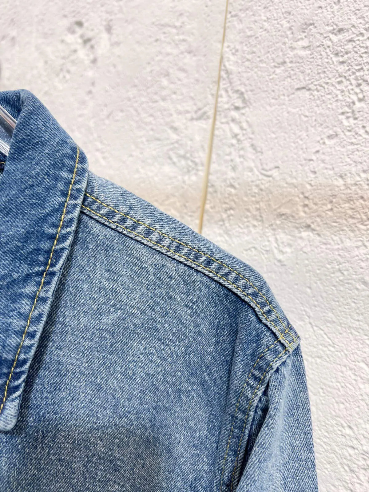 Denim Lapel Single Jacket