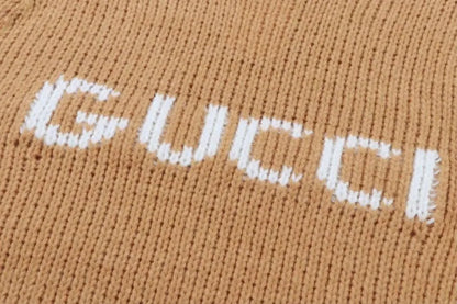 Letter Logo Chunky Knit Sweater
