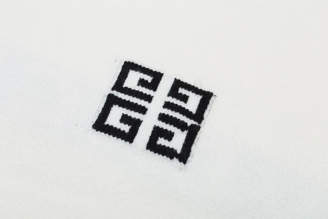 Minimal Square Logo Knit Sweater