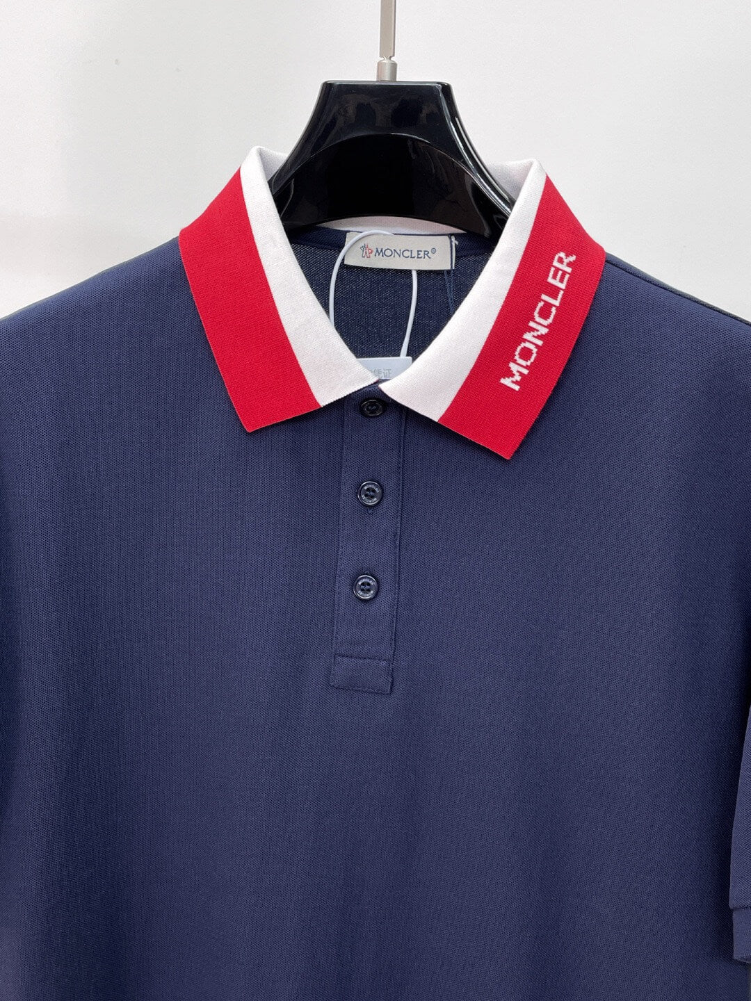 Collar Letter‑Design Polo Shirt