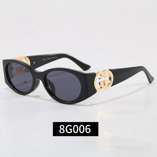 Oval Interlocking  Logo Sunglasses