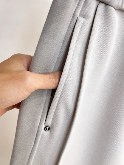 Side Repeating Logo Print Loose‑Fit Pants