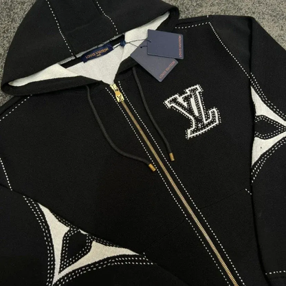 Signature Monogram Zip-Up Hoodie