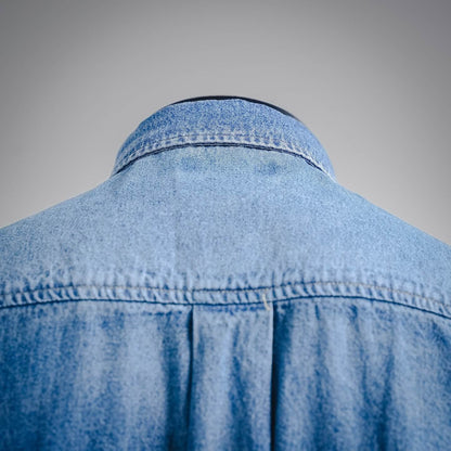 Pocket Label Denim Shirt Jacket
