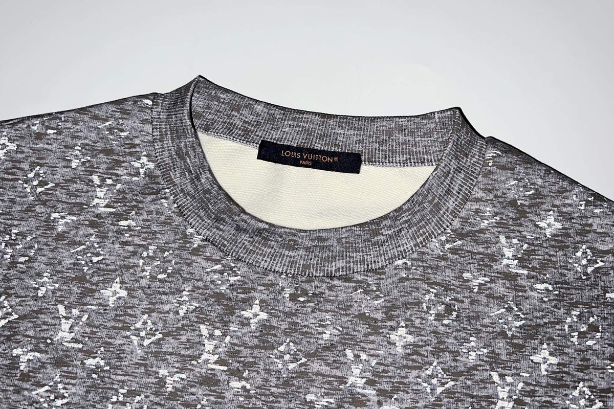 Grey All-Over Print Sweatshirt