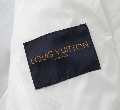 Button Placket Hooded Utility Jacket