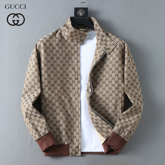 Jacquard Pattern Casual Bomber Jacket