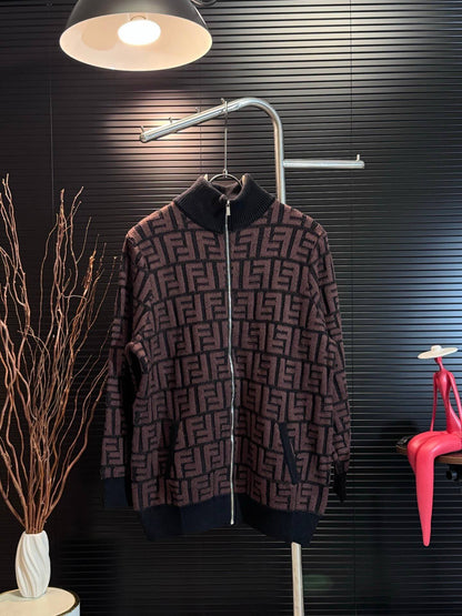 Knit Zip-Up Jacket