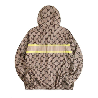 Double G All-Over Print Hooded Jacket