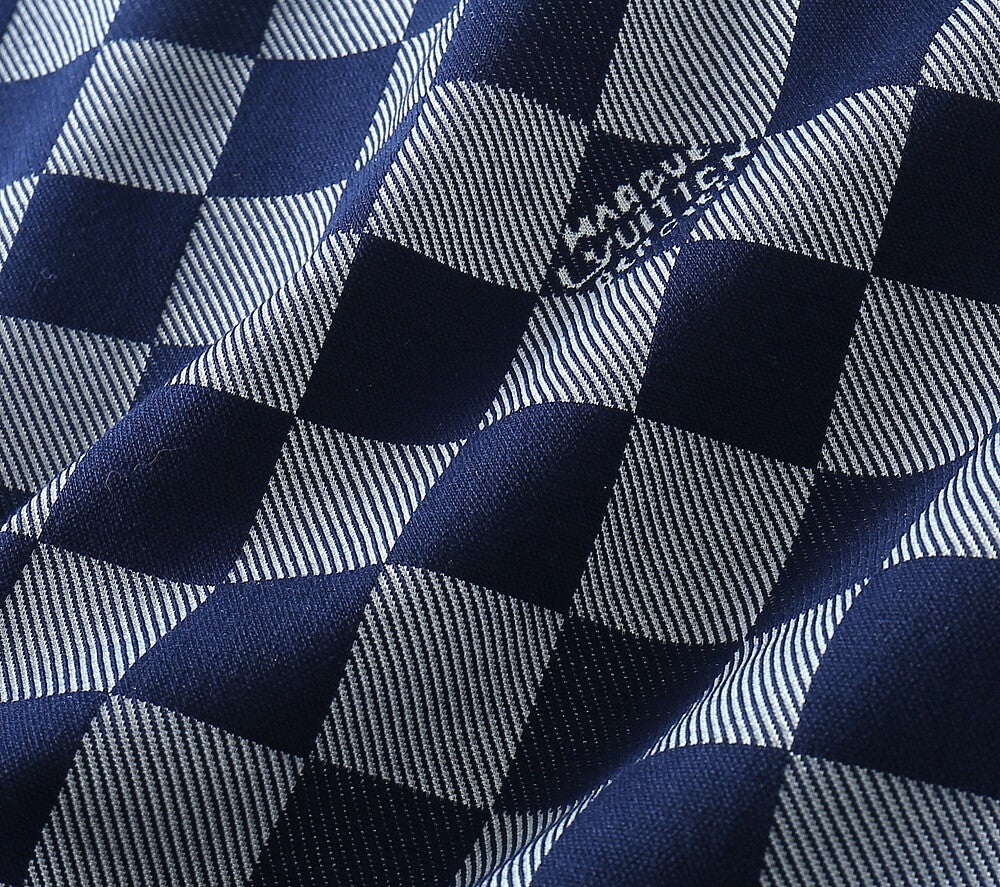 Checker Pattern Casual Bomber Jacket
