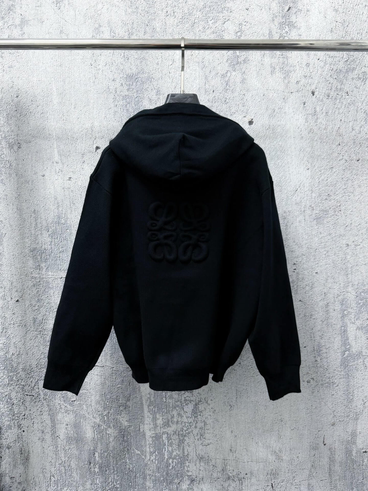 Embossed 3D Zip‑Up Jacket