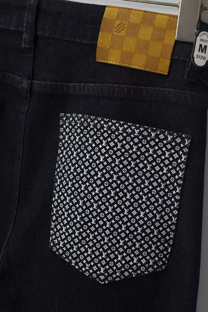 Pocket All‑Over Print Jeans