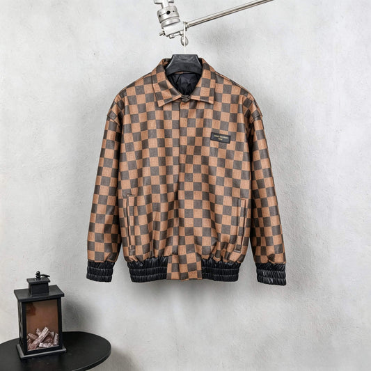 Runway‑Style Plaid Jacket