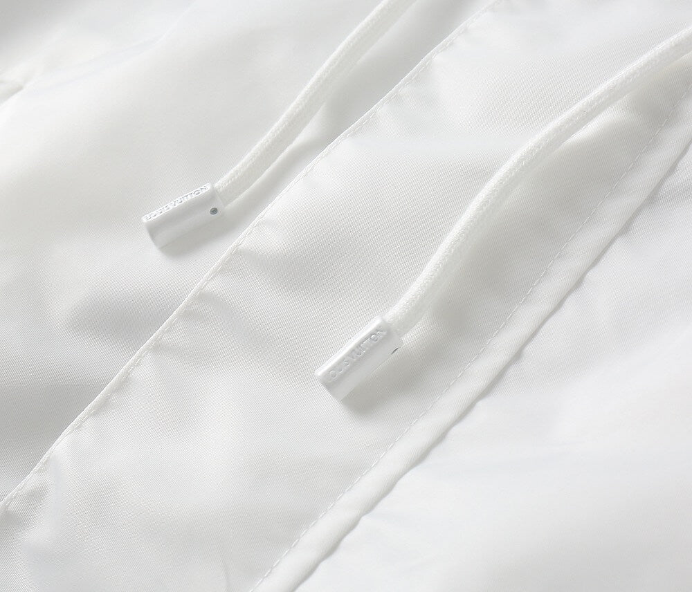 Button Placket Hooded Utility Jacket