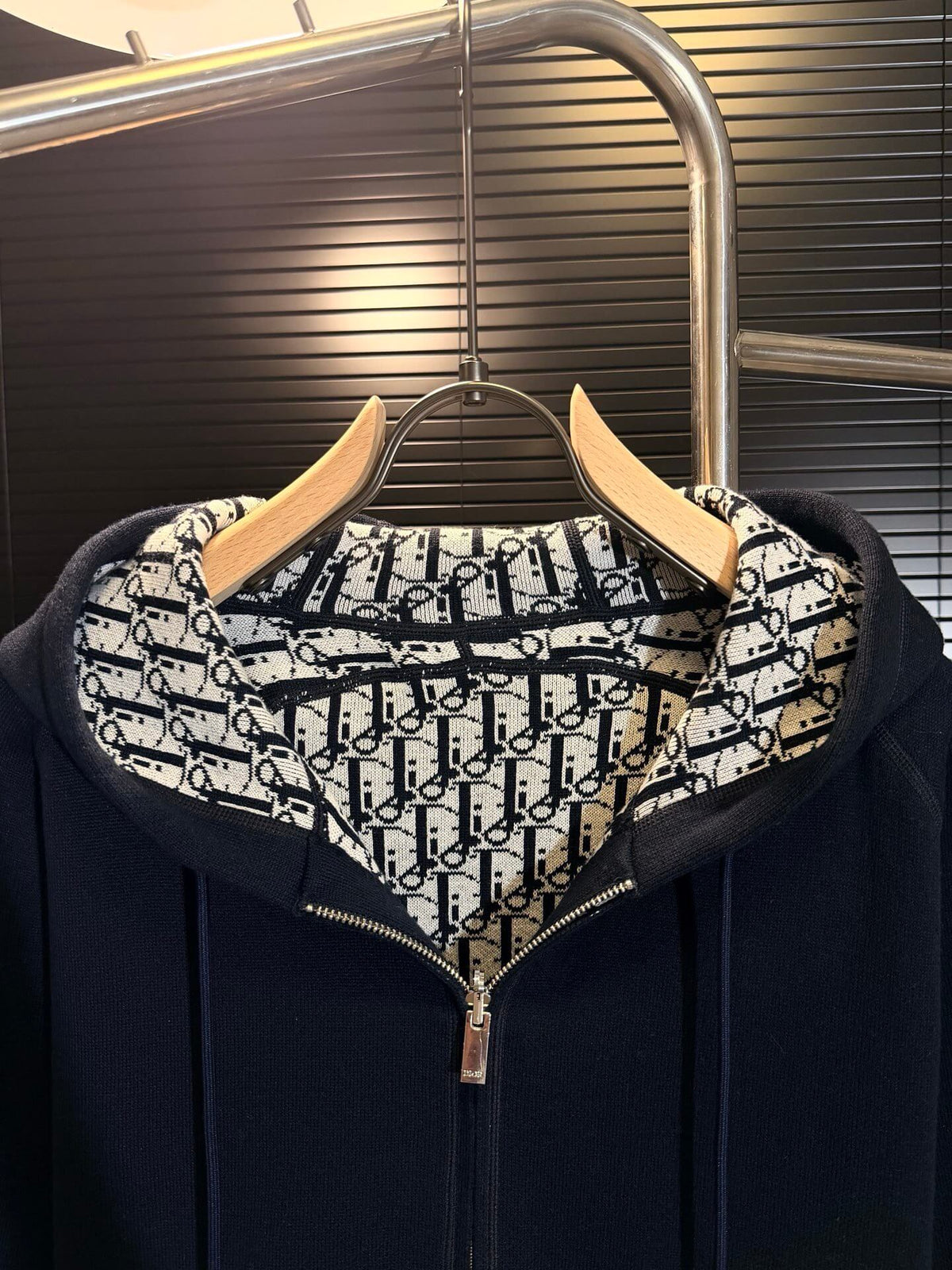 Reversible Vintage Jacquard Cashmere Jacket