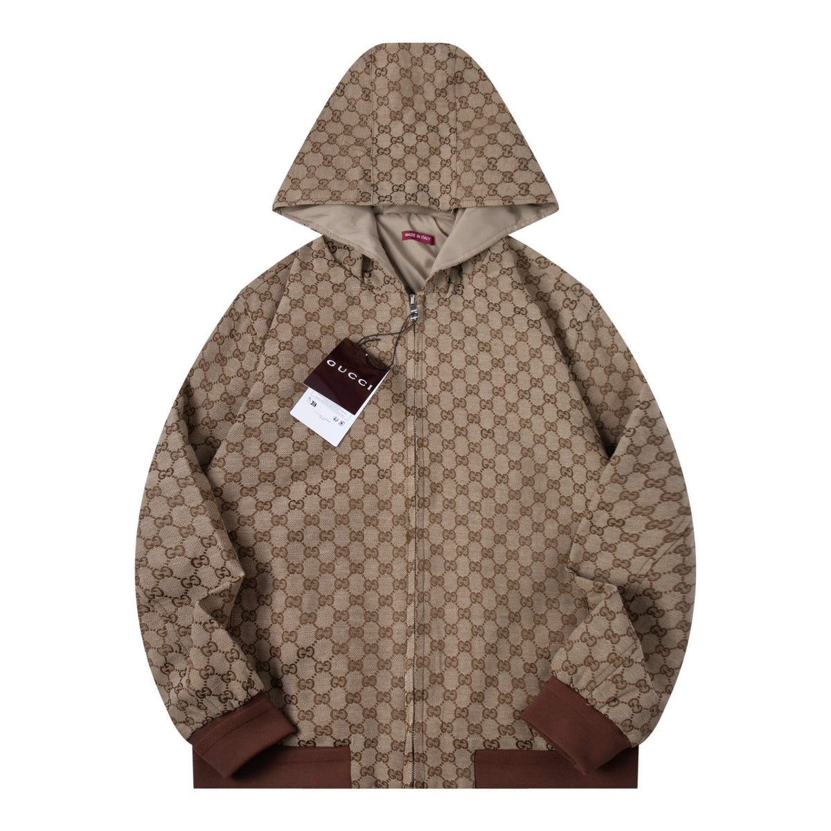 Classic Brown All-Over Print Jacket