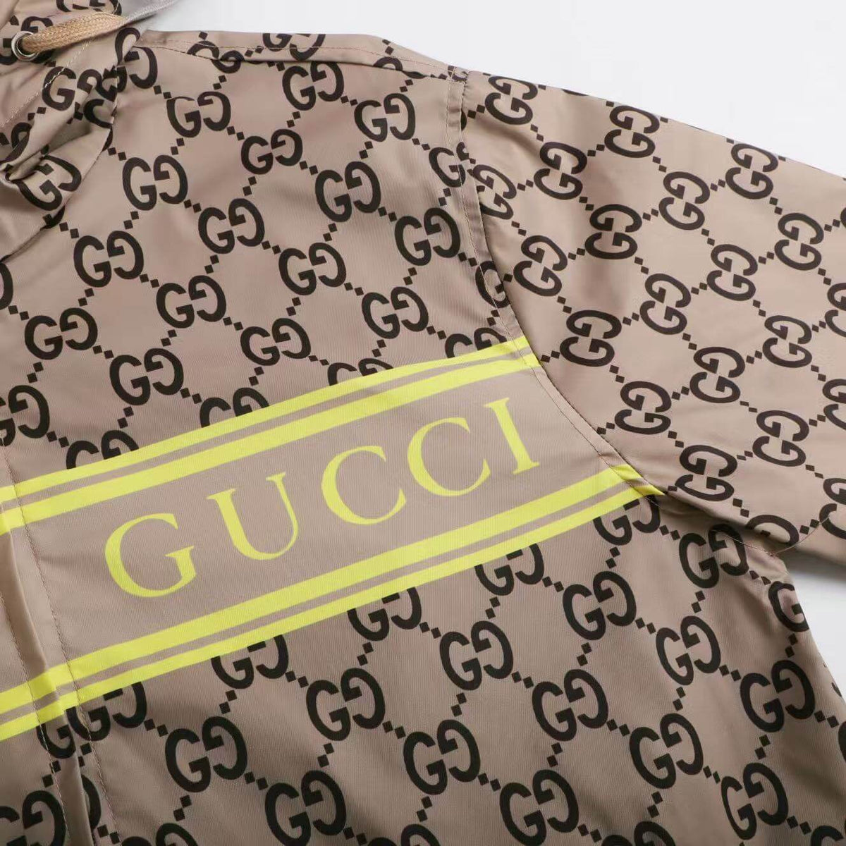 Double G All-Over Print Hooded Jacket