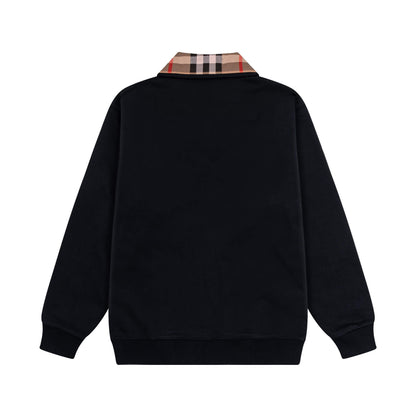 Classic Striped Collar Sweatshirt