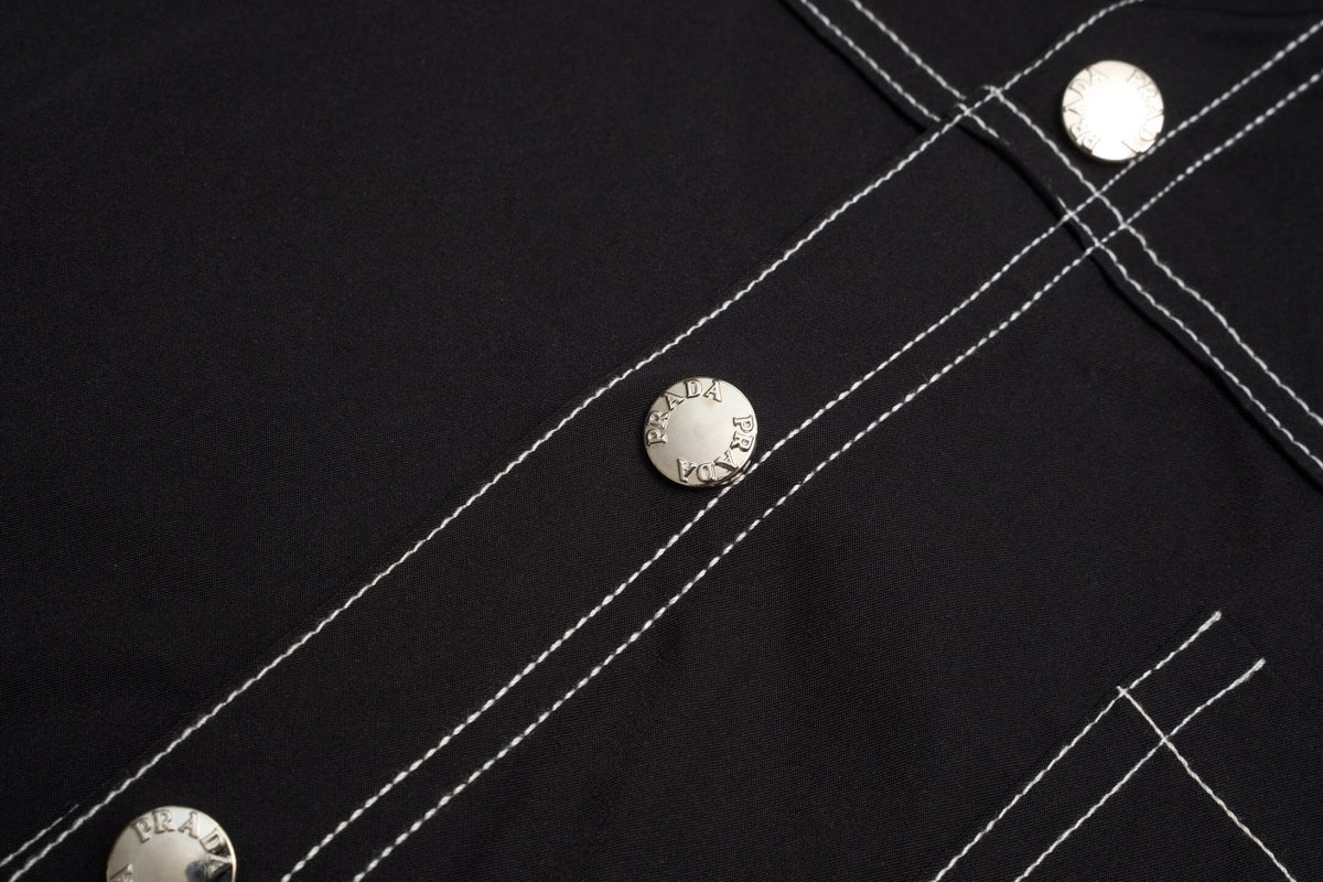 Stitch Detail Shirt Jacket