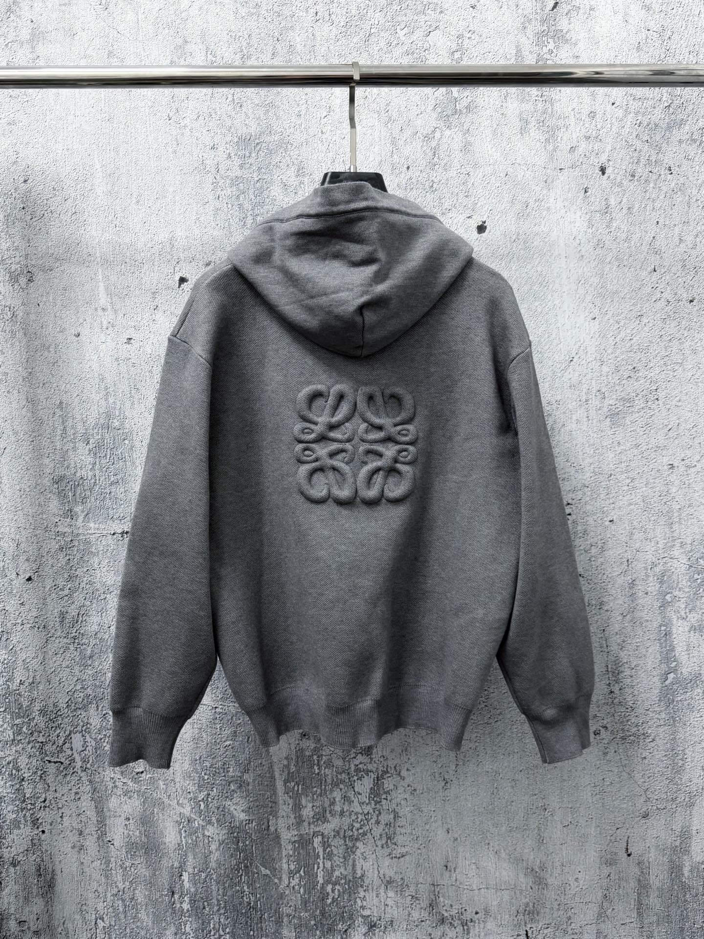 Embossed 3D Zip‑Up Jacket