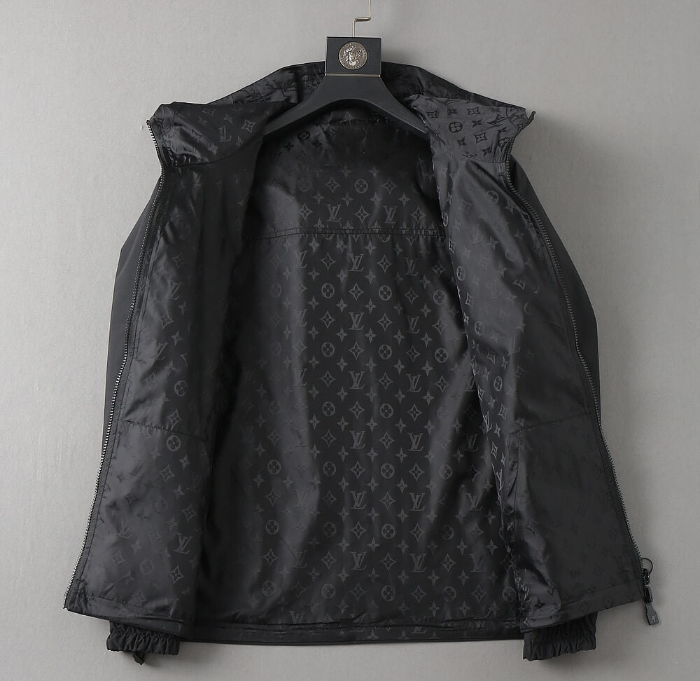 Monogram Lined Reversible Hooded Jacket