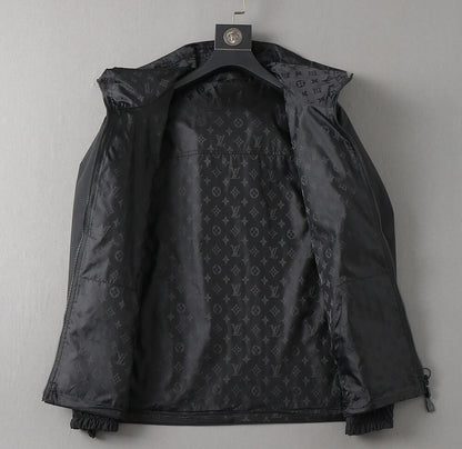 Monogram Lined Reversible Hooded Jacket