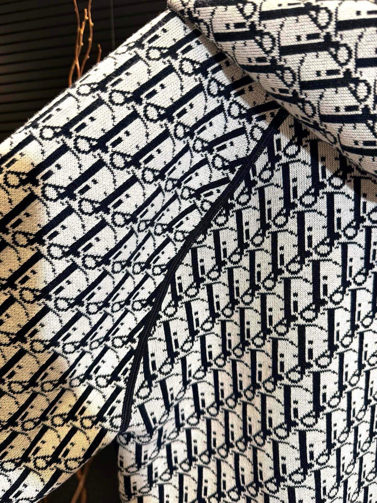 Reversible Vintage Jacquard Cashmere Jacket