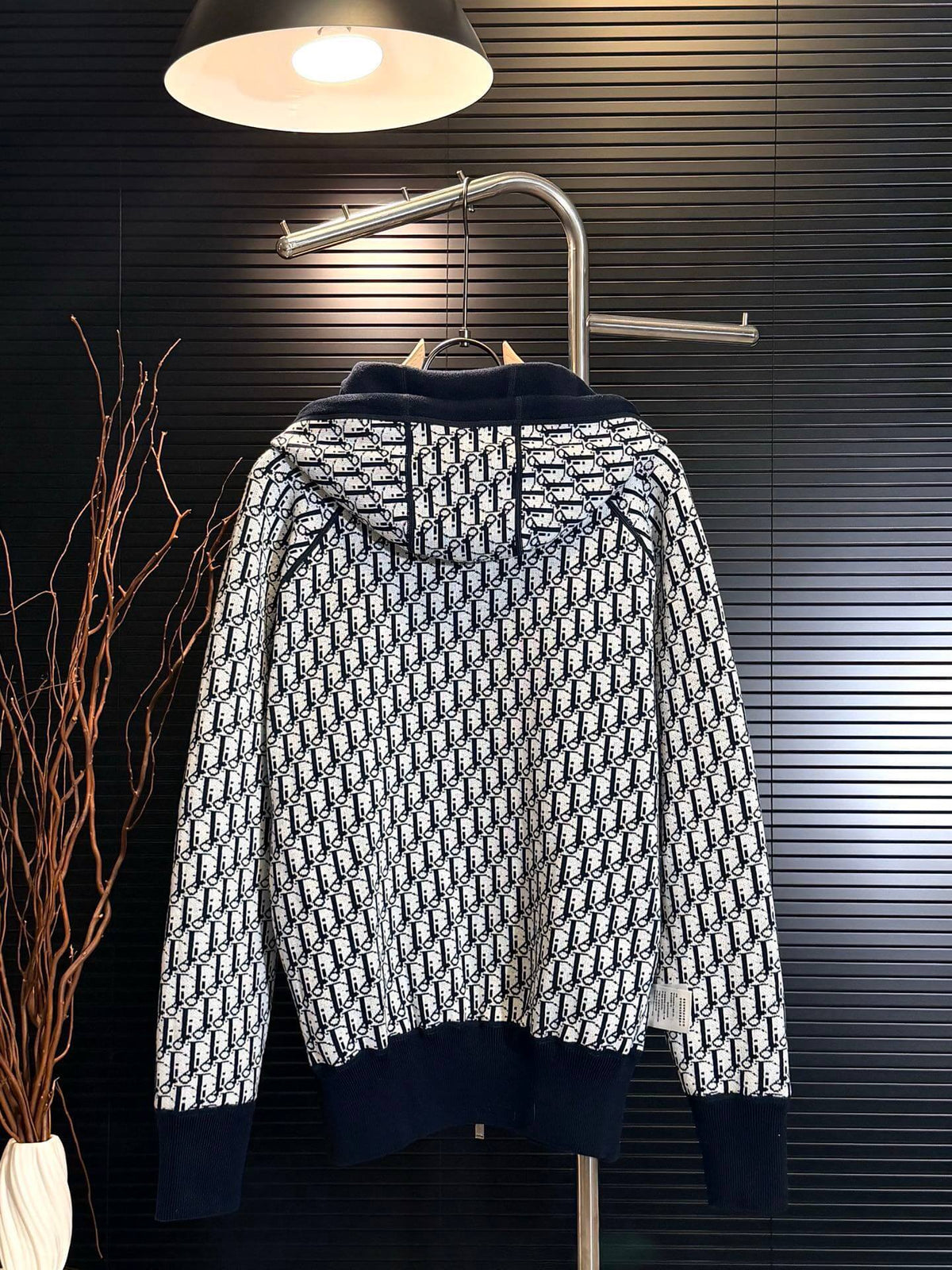 Reversible Vintage Jacquard Cashmere Jacket