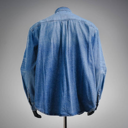 Pocket Label Denim Shirt Jacket