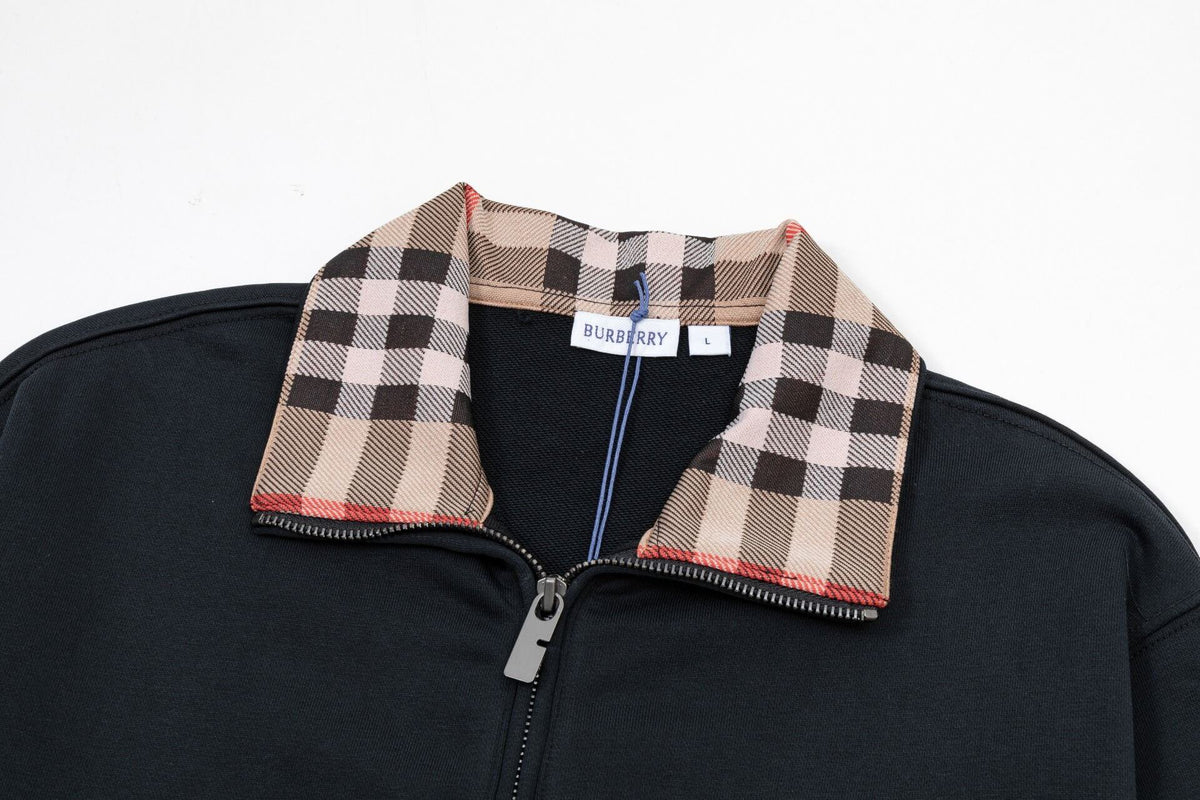 Classic Striped Collar Sweatshirt