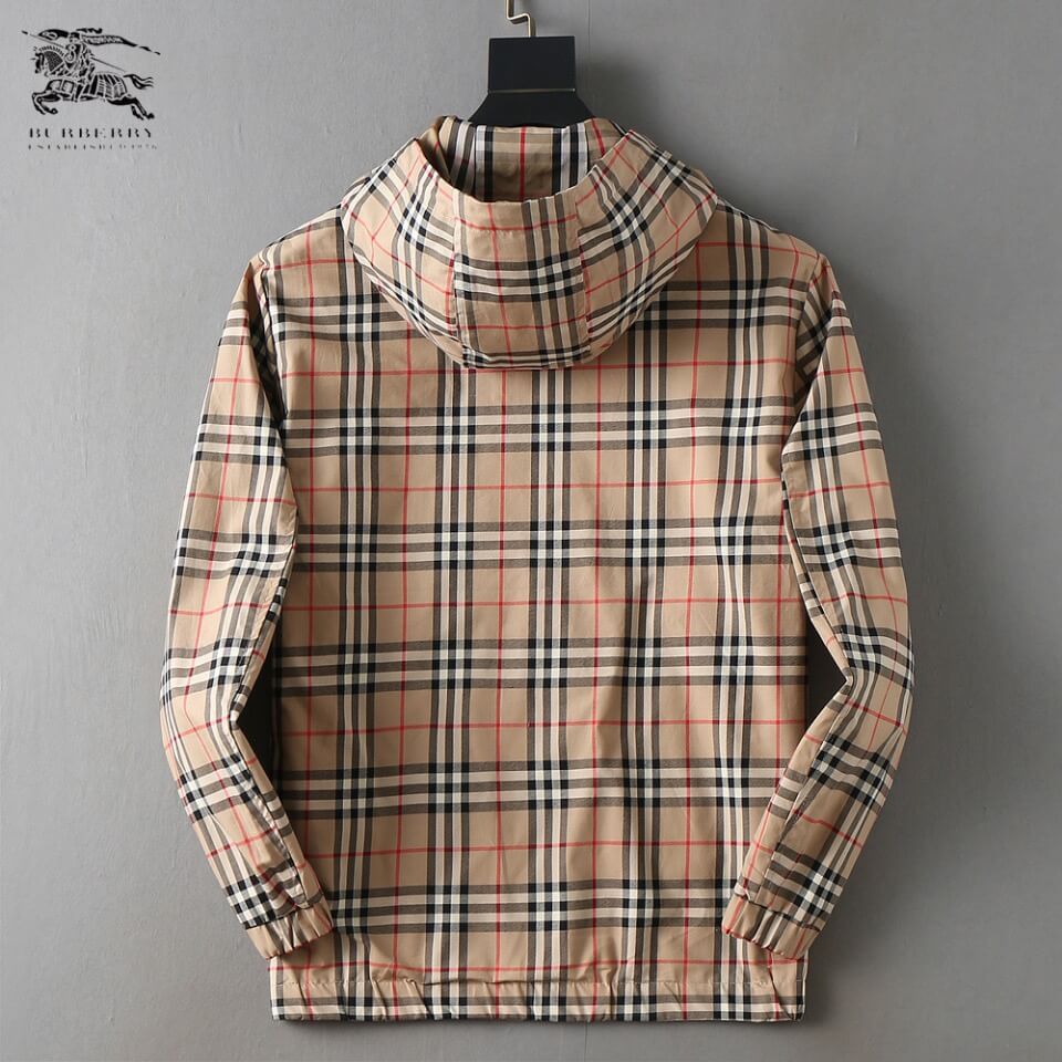 Vintage Plaid Drawstring Hooded Jacket