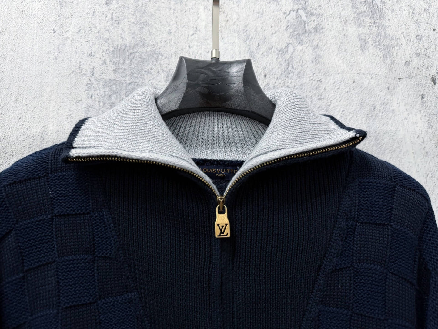 New Checkerboard Knit Jacket