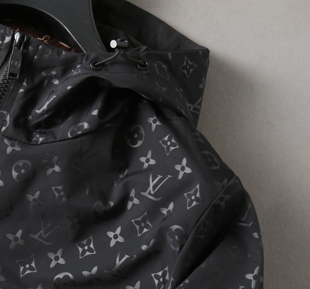 Split Panel Casual Hooded Jacket