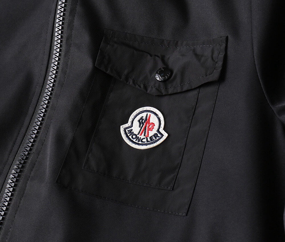Circular Patch Hooded Jacket