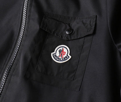 Circular Patch Hooded Jacket