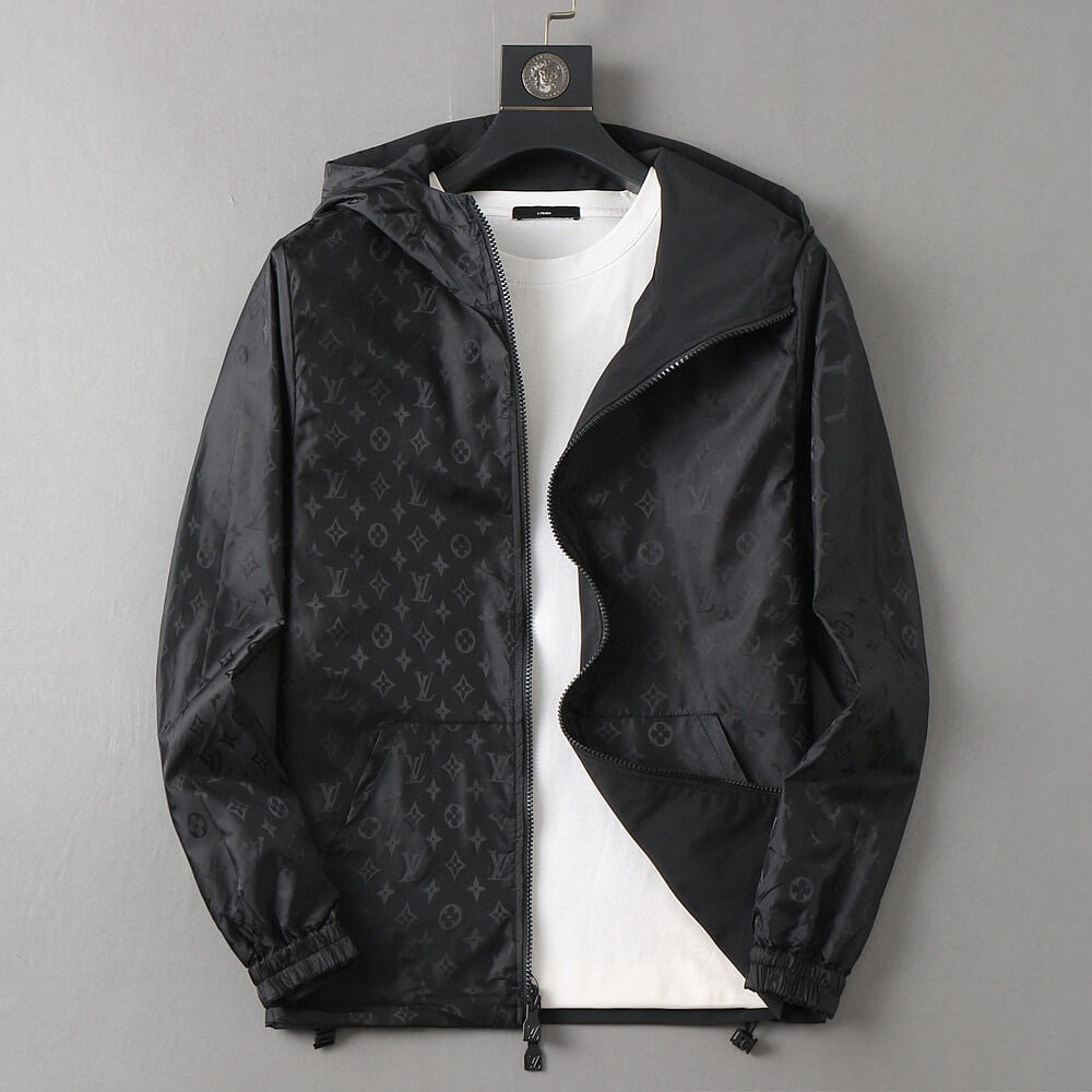 Monogram Lined Reversible Hooded Jacket