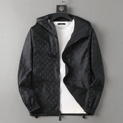Monogram Lined Reversible Hooded Jacket