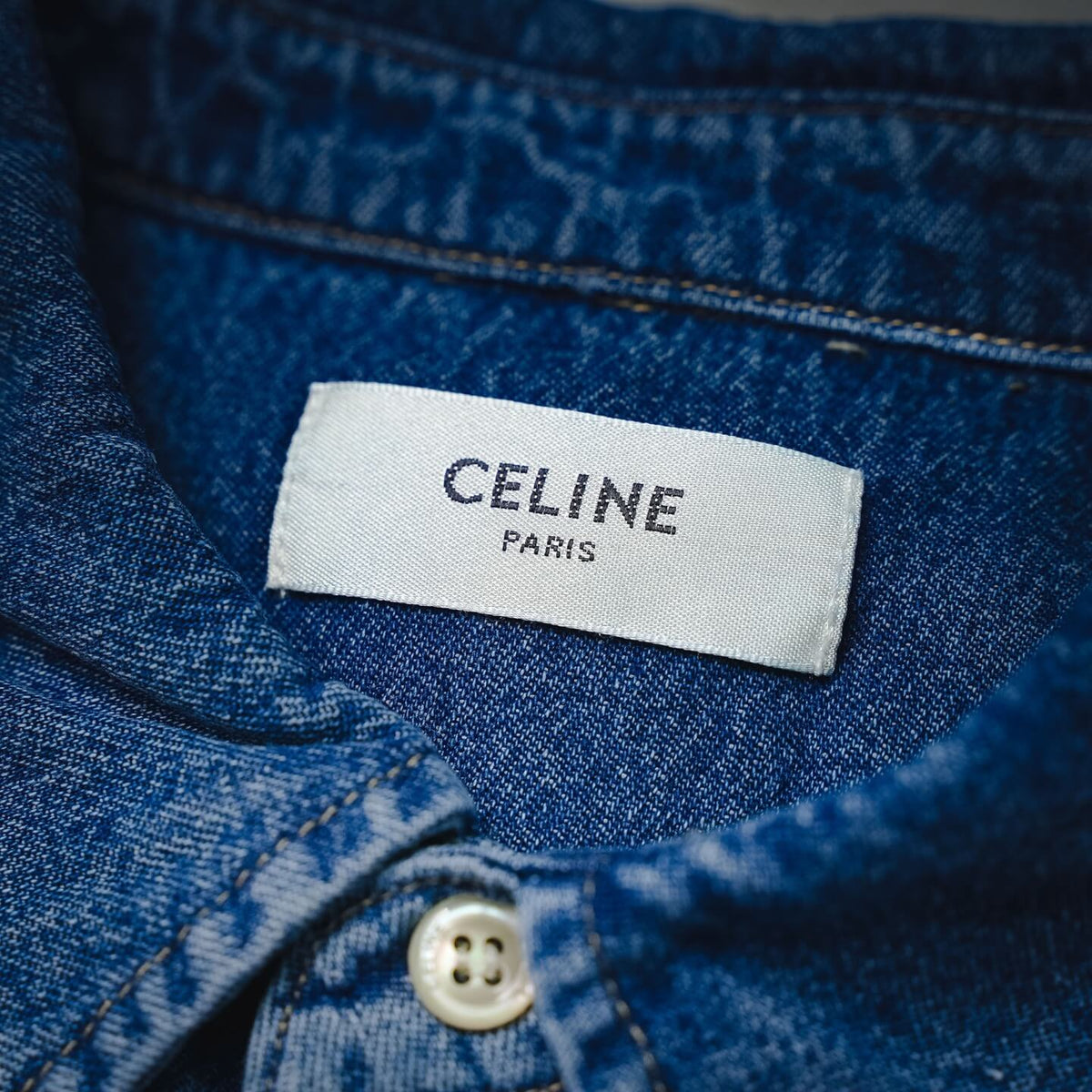 Pocket Label Denim Shirt Jacket