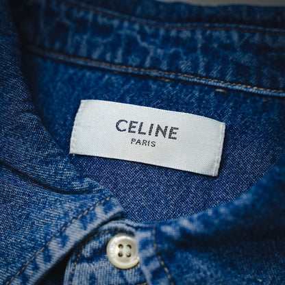 Pocket Label Denim Shirt Jacket
