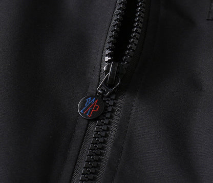 Circular Patch Hooded Jacket